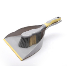 Broom and Dustpan Set [2019 Version] - Stand Up Brush and Dust Pan Combo for Upright Cleaning